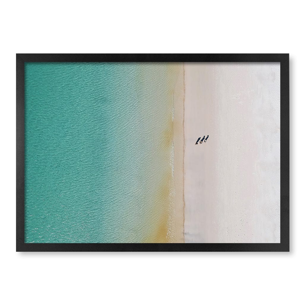 Whitsundays Sands Wall Art Print A2 (42 x 59.4cm) / Matte Black Frame / No Border from our Australian Made Framed Wall Art, Prints & Posters collection by Profile Products (Australia) Pty Ltd