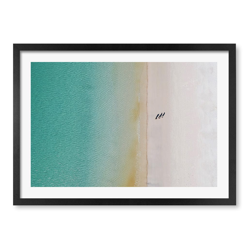 Whitsundays Sands Wall Art Print A2 (42 x 59.4cm) / Matte Black Frame / White Border from our Australian Made Framed Wall Art, Prints & Posters collection by Profile Products (Australia) Pty Ltd