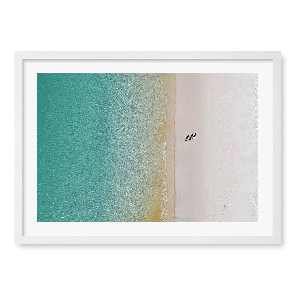 Whitsundays Sands Wall Art Print A2 (42 x 59.4cm) / Matte White Frame / White Border from our Australian Made Framed Wall Art, Prints & Posters collection by Profile Products (Australia) Pty Ltd