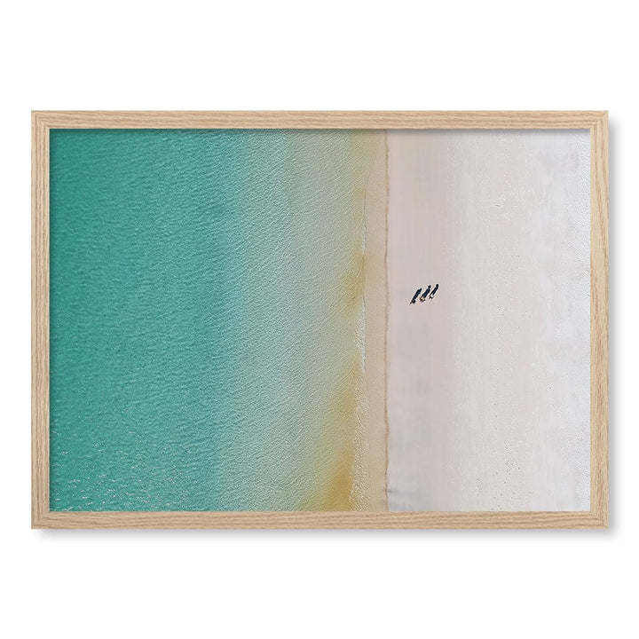 Whitsundays Sands Wall Art Print A2 (42 x 59.4cm) / Natural Oak Frame / No Border from our Australian Made Framed Wall Art, Prints & Posters collection by Profile Products (Australia) Pty Ltd