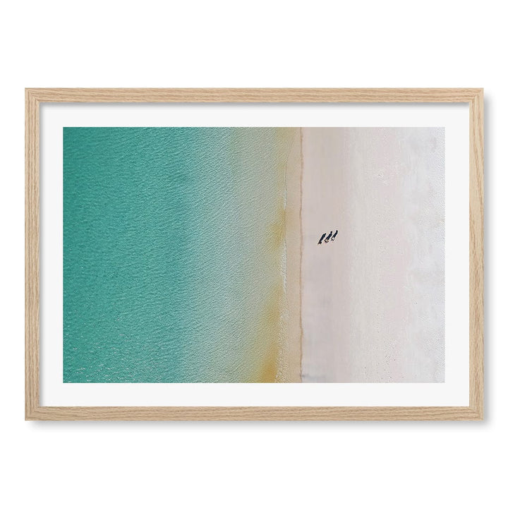 Whitsundays Sands Wall Art Print A2 (42 x 59.4cm) / Natural Oak Frame / White Border from our Australian Made Framed Wall Art, Prints & Posters collection by Profile Products (Australia) Pty Ltd