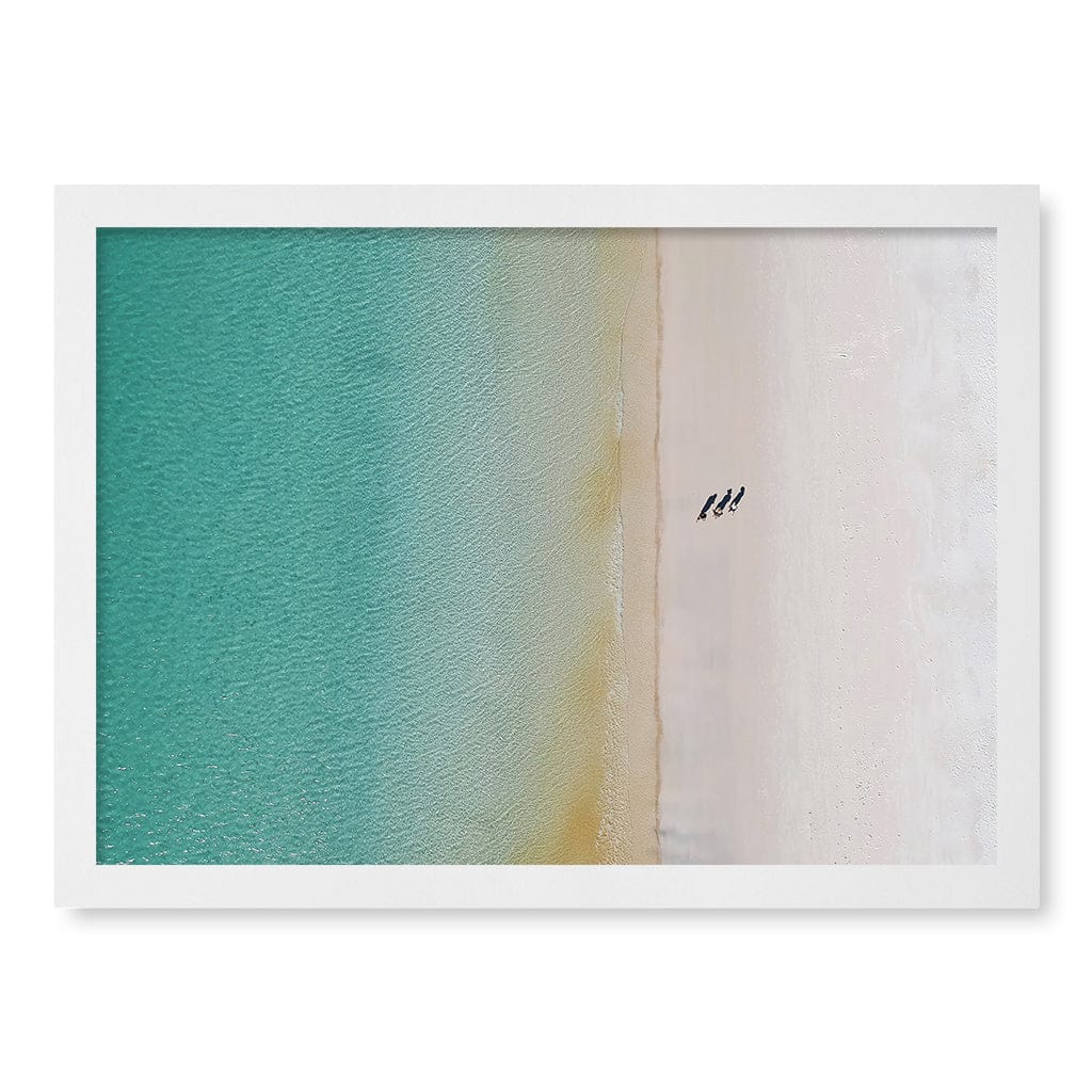 Whitsundays Sands Wall Art Print A3 (29.7 x 42cm) / Matte White Frame / No Border from our Australian Made Framed Wall Art, Prints & Posters collection by Profile Products (Australia) Pty Ltd