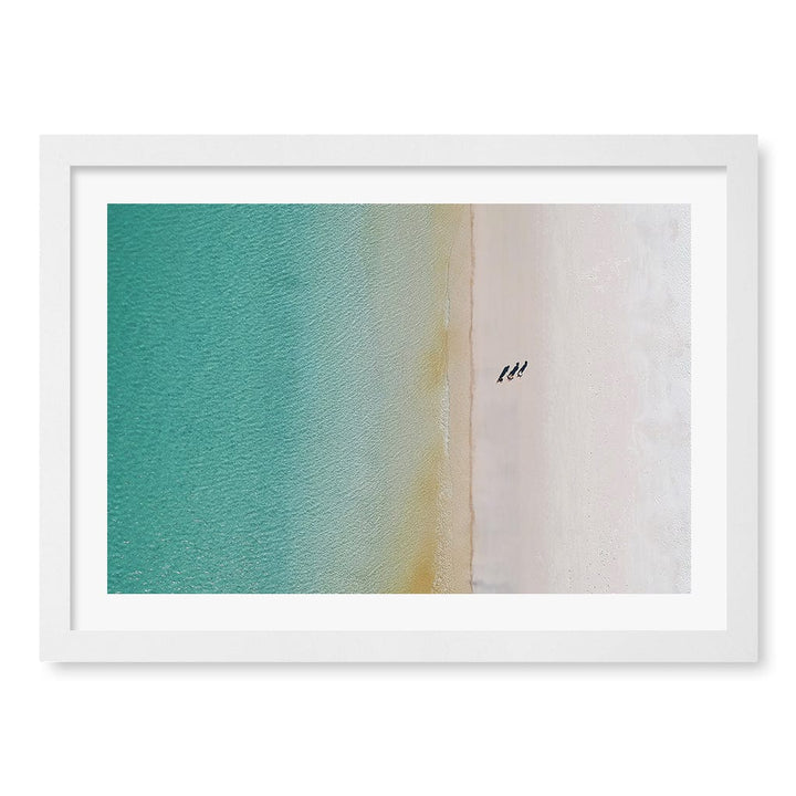 Whitsundays Sands Wall Art Print A3 (29.7 x 42cm) / Matte White Frame / White Border from our Australian Made Framed Wall Art, Prints & Posters collection by Profile Products (Australia) Pty Ltd