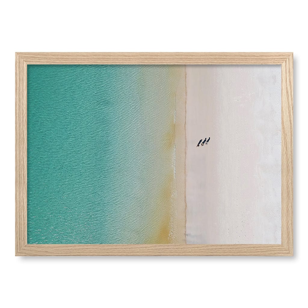 Whitsundays Sands Wall Art Print A3 (29.7 x 42cm) / Natural Oak Frame / No Border from our Australian Made Framed Wall Art, Prints & Posters collection by Profile Products (Australia) Pty Ltd