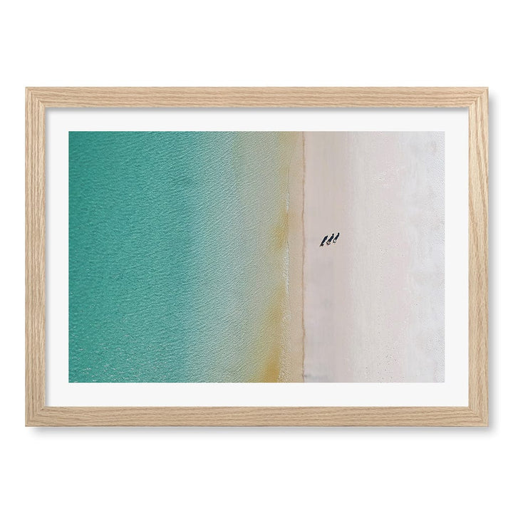 Whitsundays Sands Wall Art Print A3 (29.7 x 42cm) / Natural Oak Frame / White Border from our Australian Made Framed Wall Art, Prints & Posters collection by Profile Products (Australia) Pty Ltd