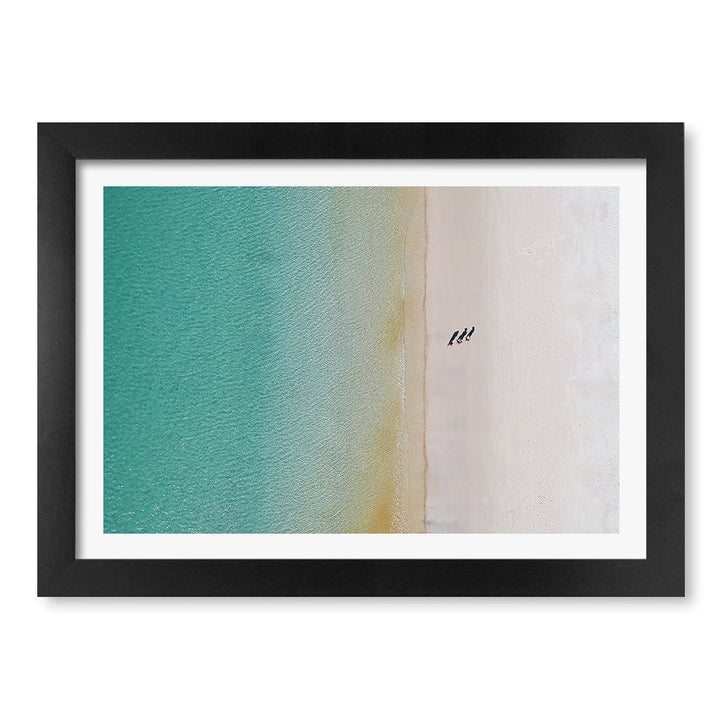 Whitsundays Sands Wall Art Print A4 (21 x 29.7cm) / Matte Black Frame / White Border from our Australian Made Framed Wall Art, Prints & Posters collection by Profile Products (Australia) Pty Ltd
