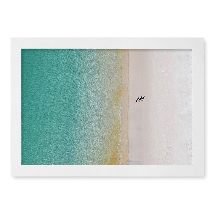 Whitsundays Sands Wall Art Print A4 (21 x 29.7cm) / Matte White Frame / No Border from our Australian Made Framed Wall Art, Prints & Posters collection by Profile Products (Australia) Pty Ltd