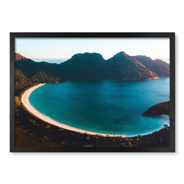 Wineglass Bay Wall Art Print A2 (42 x 59.4cm) / Matte Black Frame / No Border from our Australian Made Framed Wall Art, Prints & Posters collection by Profile Products (Australia) Pty Ltd