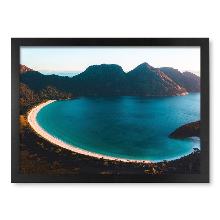 Wineglass Bay Wall Art Print A3 (29.7 x 42cm) / Matte Black Frame / No Border from our Australian Made Framed Wall Art, Prints & Posters collection by Profile Products (Australia) Pty Ltd