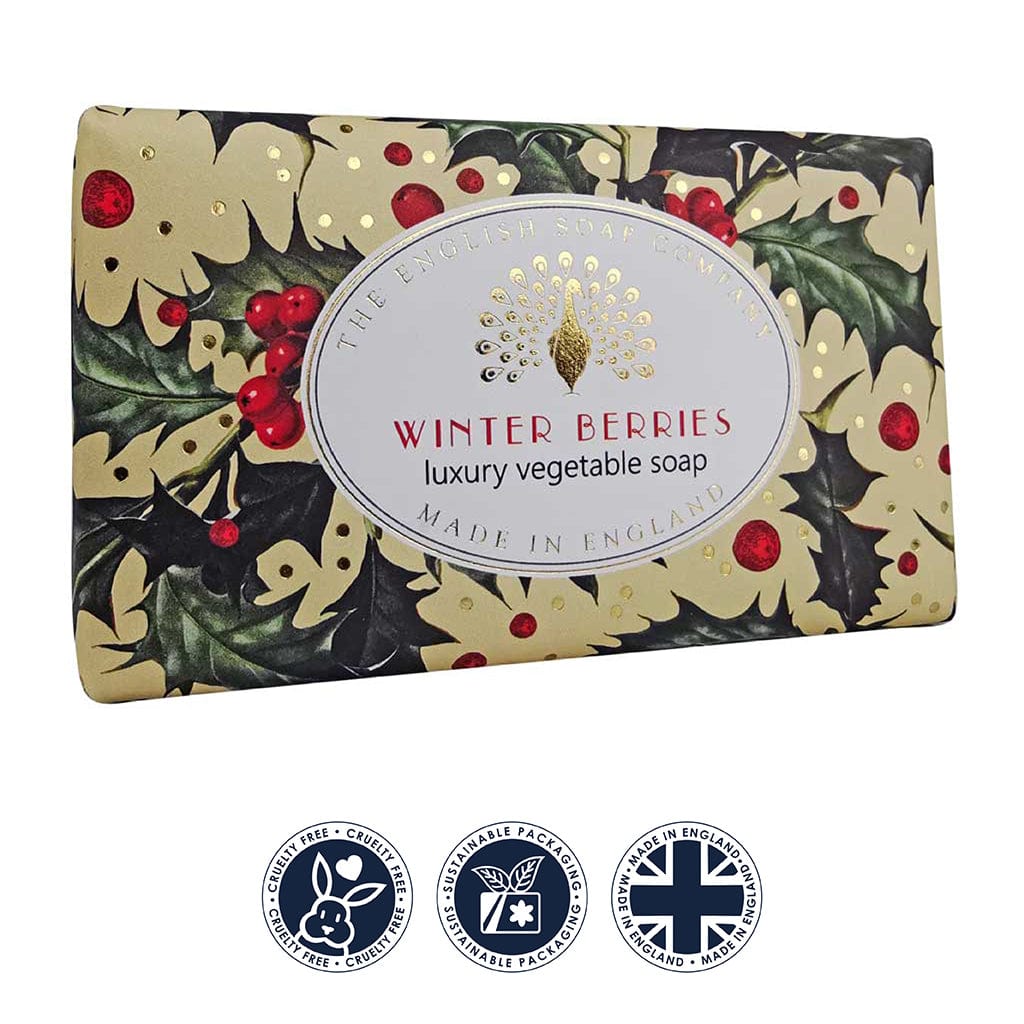 Winter Berries Christmas Soap Bar from our Luxury Bar Soap collection by The English Soap Company