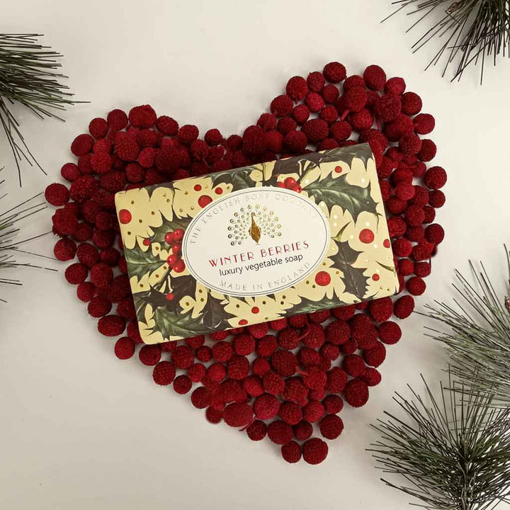 Winter Berries Christmas Soap Bar from our Luxury Bar Soap collection by The English Soap Company