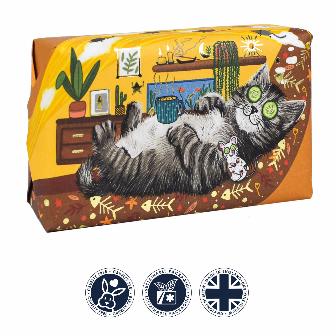 Wonderful Animals Cat Soap Bar from our Luxury Bar Soap collection by The English Soap Company