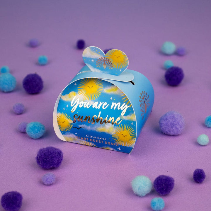 You Are My Sunshine - Citrus Skies Mini Heart Gift Soaps (3 x 20g) from our Luxury Bar Soap collection by The English Soap Company