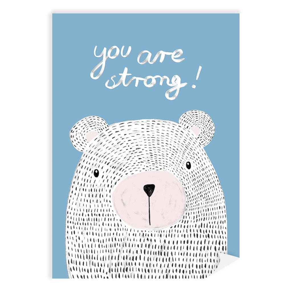 You Are Strong Empowerment Wall Art Print A4 (21 x 29.7cm) / Print Only / No Border from our Australian Made Framed Wall Art, Prints & Posters collection by Profile Products (Australia) Pty Ltd