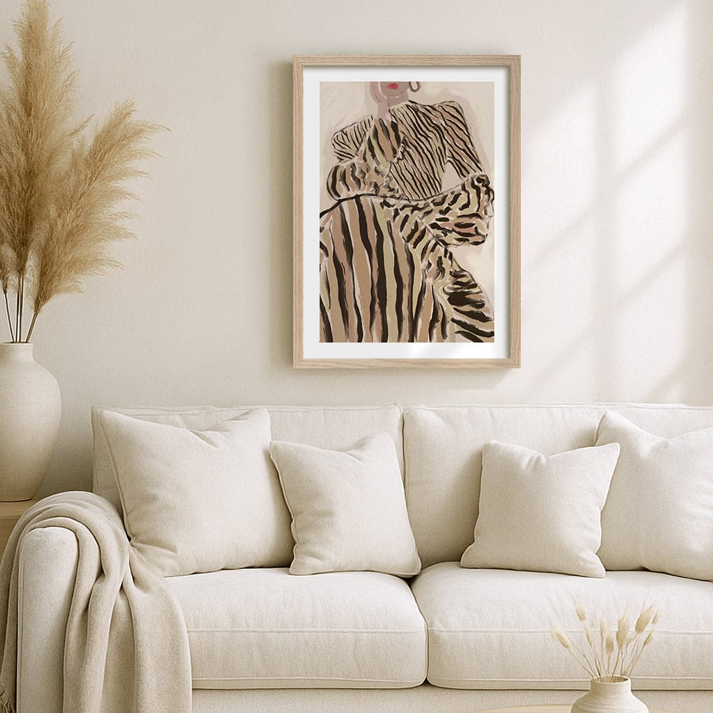 Zebra Elegance Modern Wall Art Print by Treechild from our Australian Made Framed Wall Art, Prints &amp; Posters collection by Profile Australia