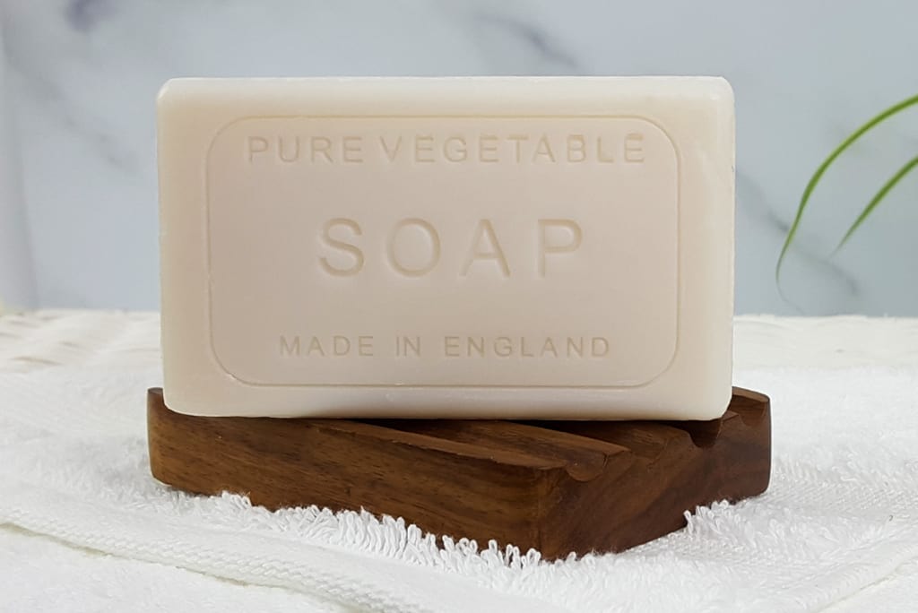 unwrapped soap bar