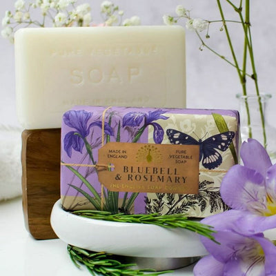 Anniversary Bluebell and Rosemary Soap from our Luxury Bar Soap collection by The English Soap Company