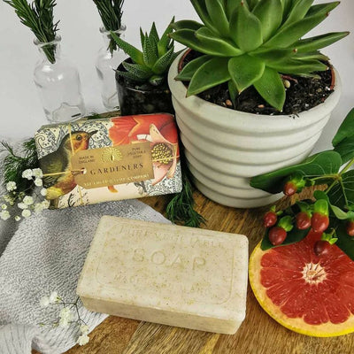 Anniversary Gardeners Exfoliating Soap from our Luxury Bar Soap collection by The English Soap Company