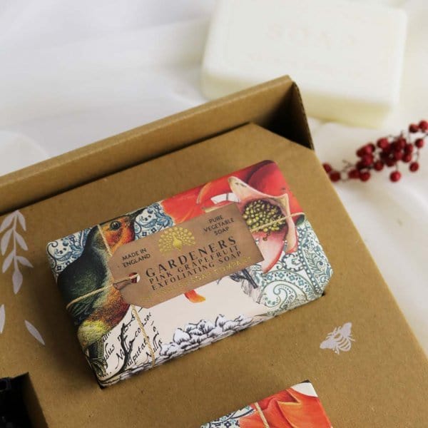 Anniversary Gardeners Grapefruit Hand and Body Gift Box from our Luxury Bar Soap collection by The English Soap Company