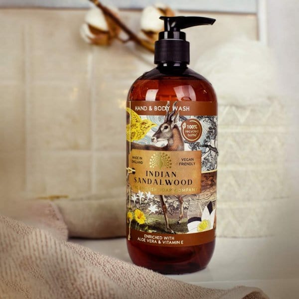 Anniversary Hand & Body Wash 500ml - Indian Sandalwood from our Liquid Hand & Body Soap collection by The English Soap Company