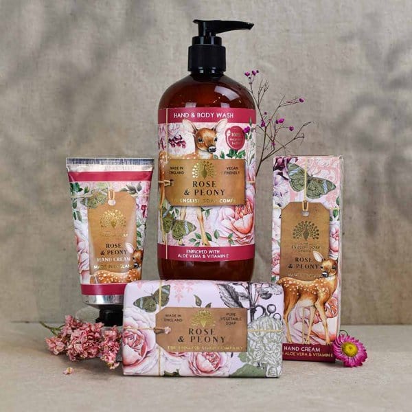 Anniversary Hand & Body Wash 500ml - Rose and Peony from our Liquid Hand & Body Soap collection by The English Soap Company