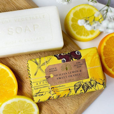 Anniversary Sicilian Lemon and Sweet Orange Soap from our Luxury Bar Soap collection by The English Soap Company