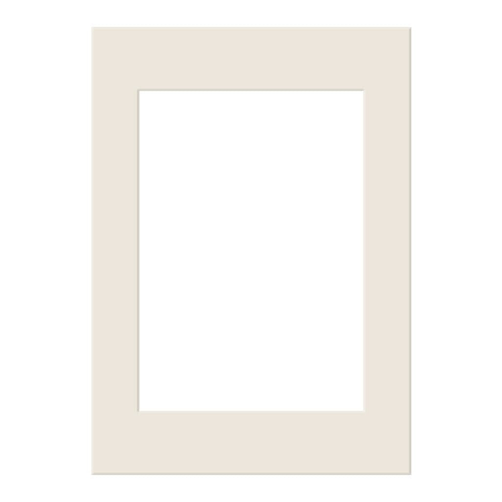 Antique White Mat Board 5x7in (13x18cm) to suit 3.5x5in (9x13cm) image from our Custom Cut Mat Boards collection by Profile Products Australia