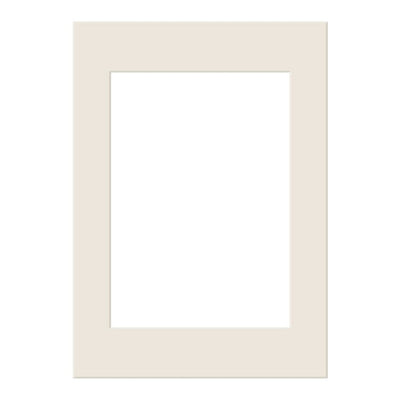 Antique White Mat Board 5x7in (13x18cm) to suit 3.5x5in (9x13cm) image from our Custom Cut Mat Boards collection by Profile Products Australia