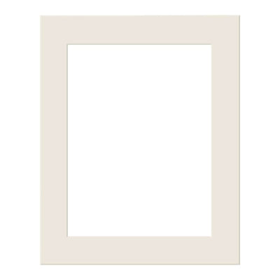 Antique White Mat Board 8x10in (20x25cm) to suit 6x8in (15x20cm) image from our Custom Cut Mat Boards collection by Profile Products Australia