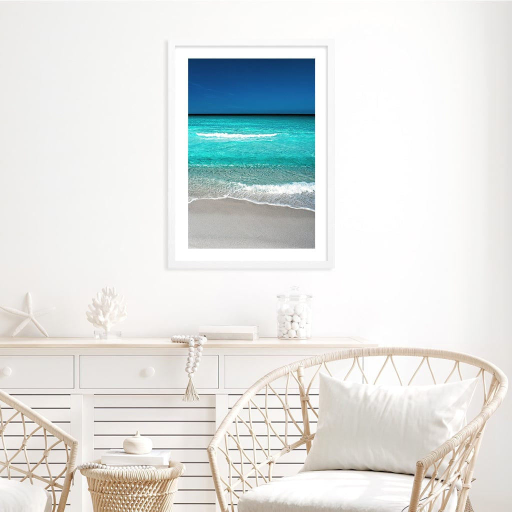 Aqua Blues 1 Binalong Bay Wall Art Print from our Australian Made Framed Wall Art, Prints & Posters collection by Profile Products Australia