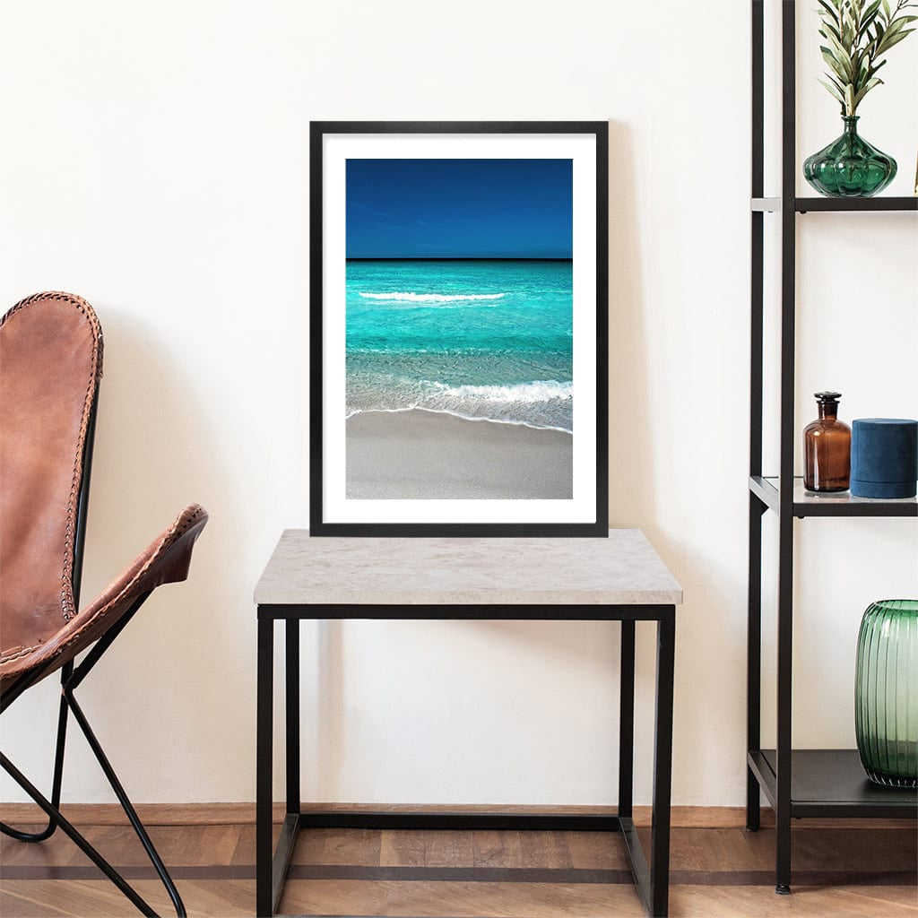 Aqua Blues 1 Binalong Bay Wall Art Print from our Australian Made Framed Wall Art, Prints & Posters collection by Profile Products Australia