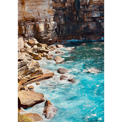 Aqua Rocks 1 Diamond Bay Reserve Wall Art Print from our Australian Made Framed Wall Art, Prints & Posters collection by Profile Products Australia