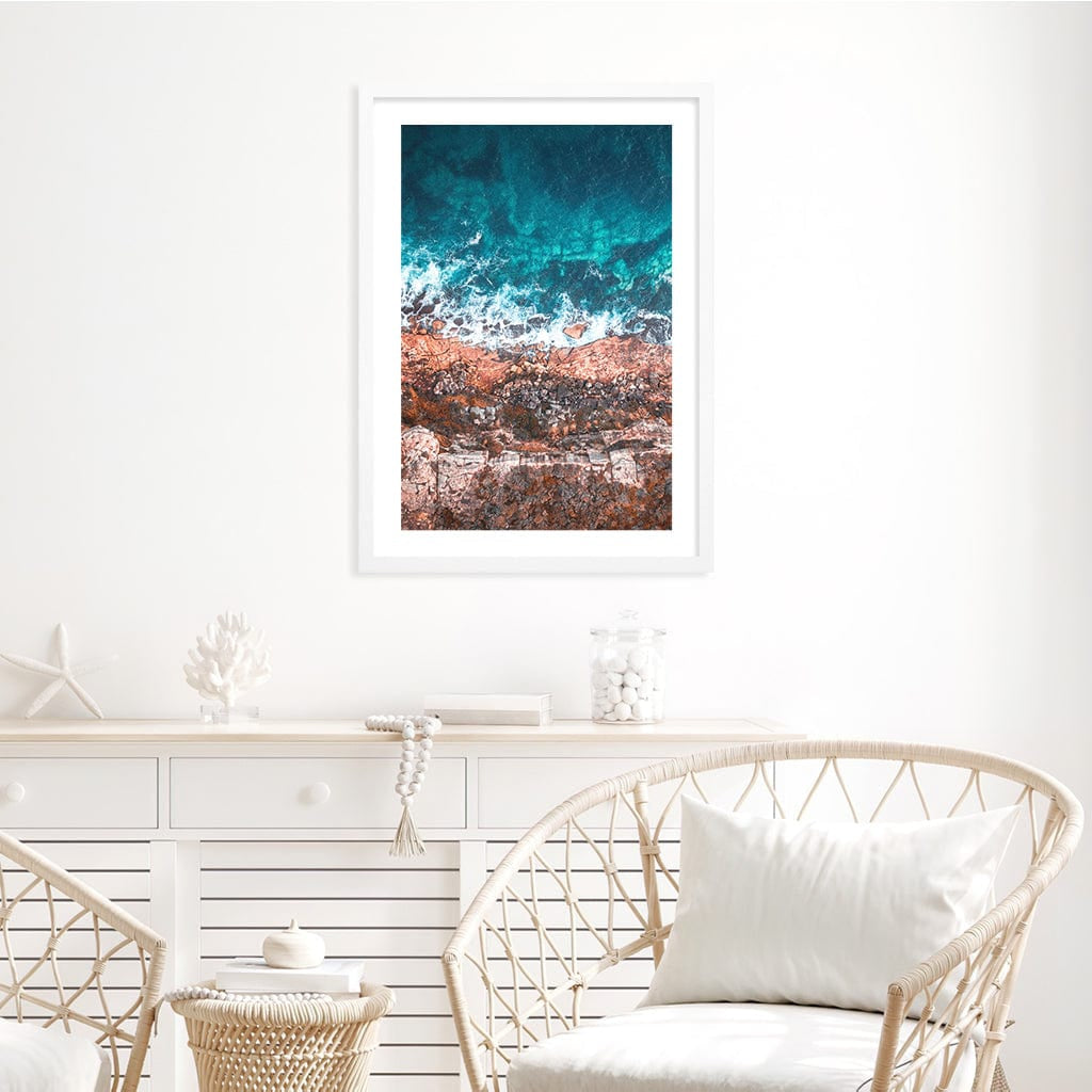 Aqua Rocks 2 North Head Manly Wall Art Print from our Australian Made Framed Wall Art, Prints & Posters collection by Profile Products Australia