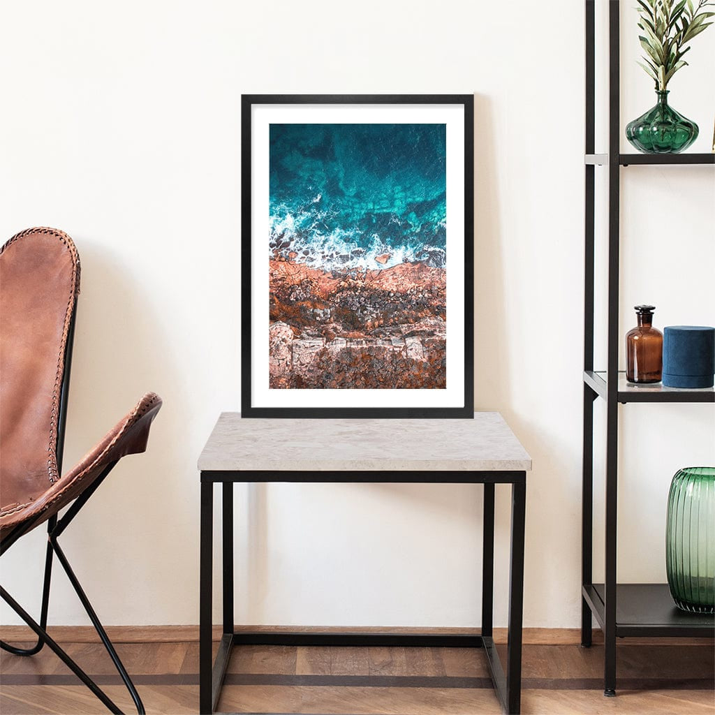 Aqua Rocks 2 North Head Manly Wall Art Print from our Australian Made Framed Wall Art, Prints & Posters collection by Profile Products Australia