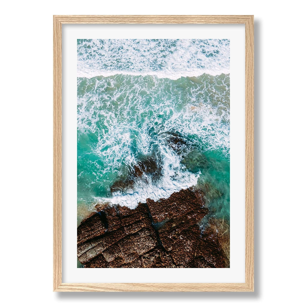 Aqua Rocks 3 Point Cartwright Wall Art Print from our Australian Made Framed Wall Art, Prints & Posters collection by Profile Products Australia