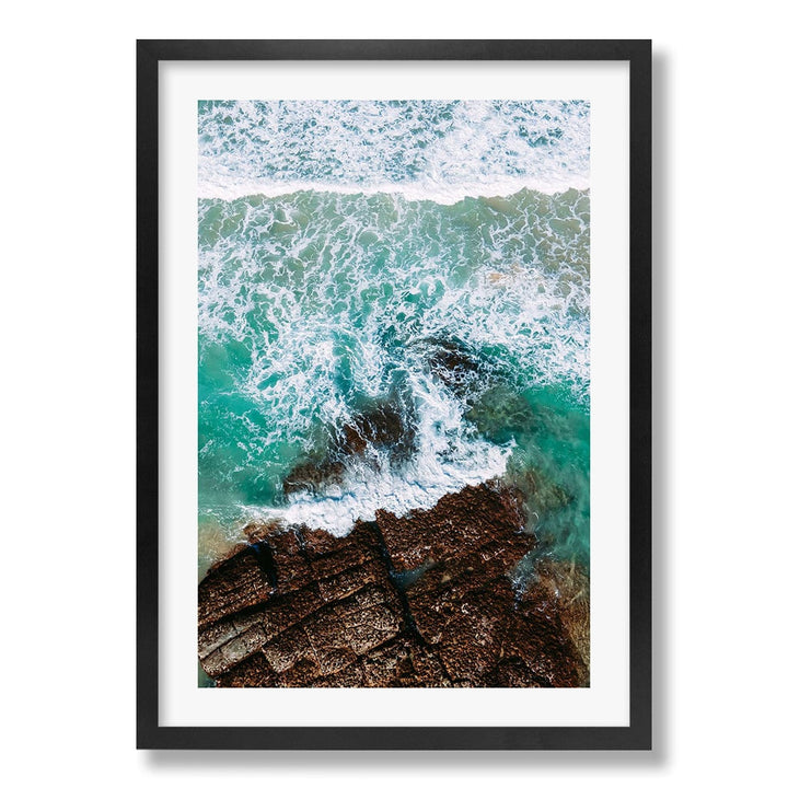 Aqua Rocks 3 Point Cartwright Wall Art Print from our Australian Made Framed Wall Art, Prints & Posters collection by Profile Products Australia