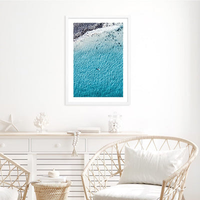 Aqua Rocks 4 Tallebudgera Wall Art Print from our Australian Made Framed Wall Art, Prints & Posters collection by Profile Products Australia
