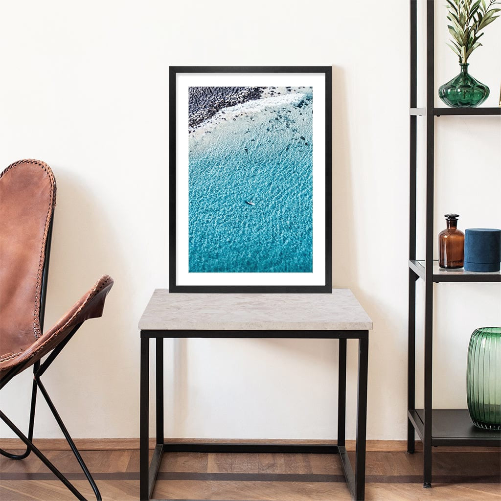 Aqua Rocks 4 Tallebudgera Wall Art Print from our Australian Made Framed Wall Art, Prints & Posters collection by Profile Products Australia