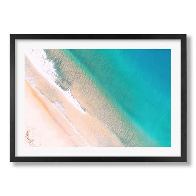Aqua Sands 1 Putty Beach Wall Art Print from our Australian Made Framed Wall Art, Prints & Posters collection by Profile Products Australia