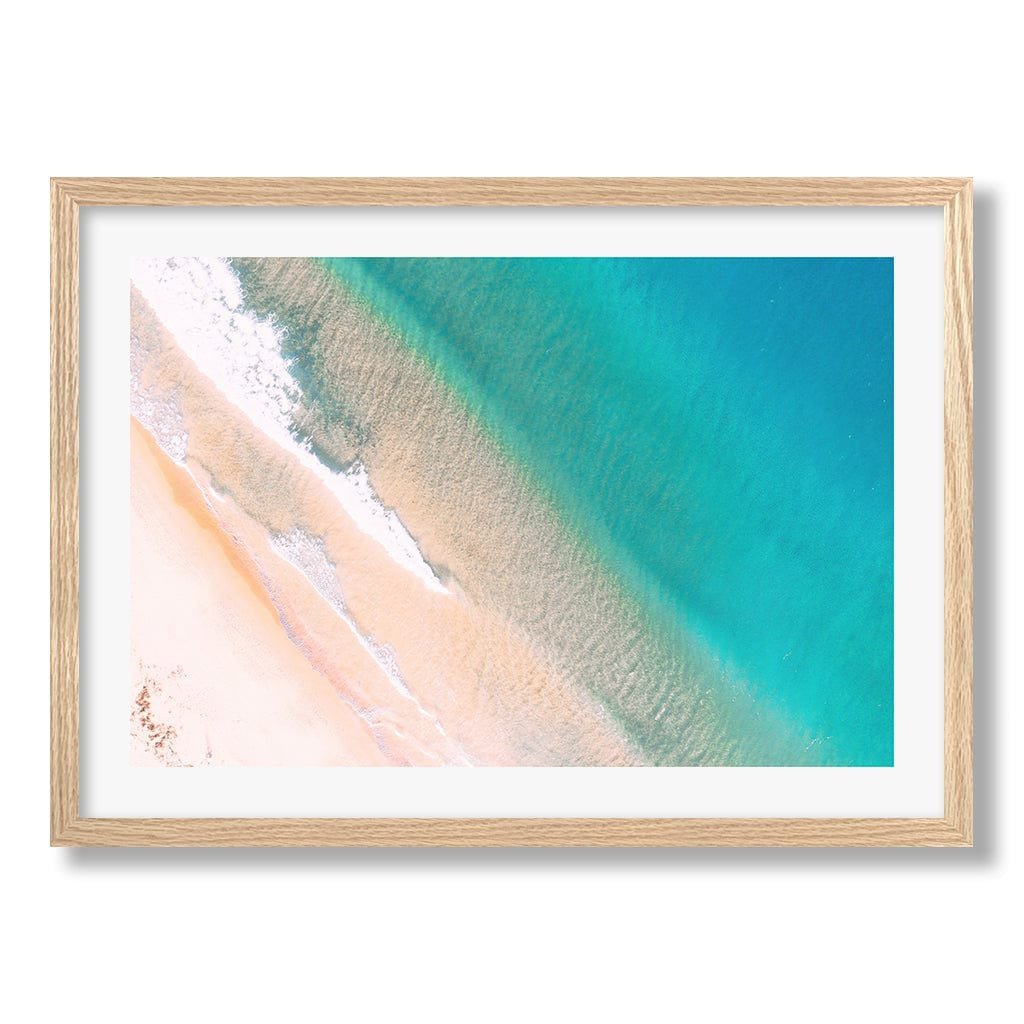 Aqua Sands 1 Putty Beach Wall Art Print from our Australian Made Framed Wall Art, Prints & Posters collection by Profile Products Australia