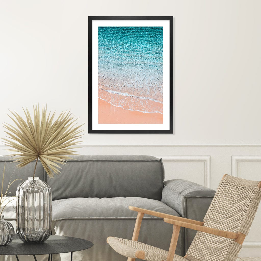 Aqua Sands 6 Sunshine Coast Wall Art Print from our Australian Made Framed Wall Art, Prints & Posters collection by Profile Products Australia