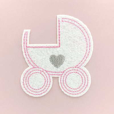 Baby Pram Pink Drymount Photo Album 280x305mm - 80 White Pages from our Photo Albums collection by Profile Products Australia