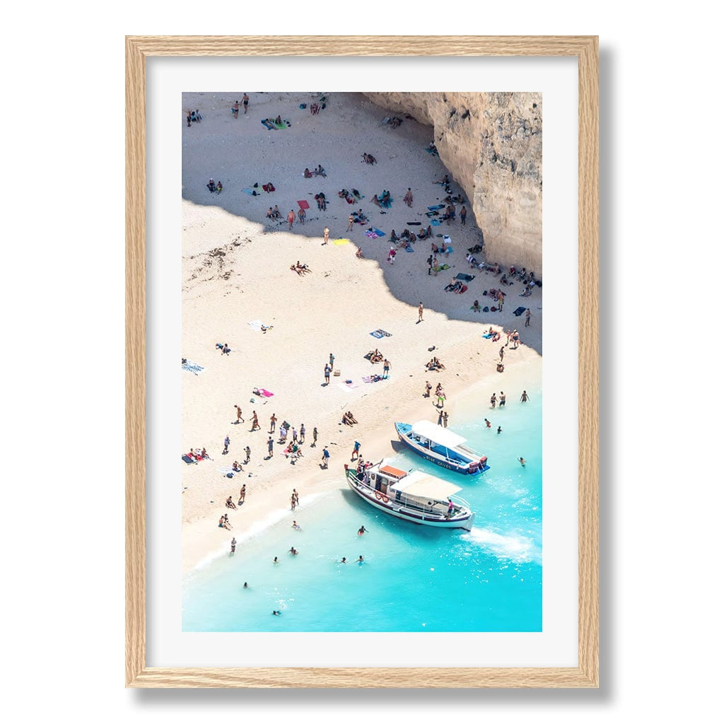 Beach Boat Visit Wall Art Print from our Australian Made Framed Wall Art, Prints & Posters collection by Profile Products Australia