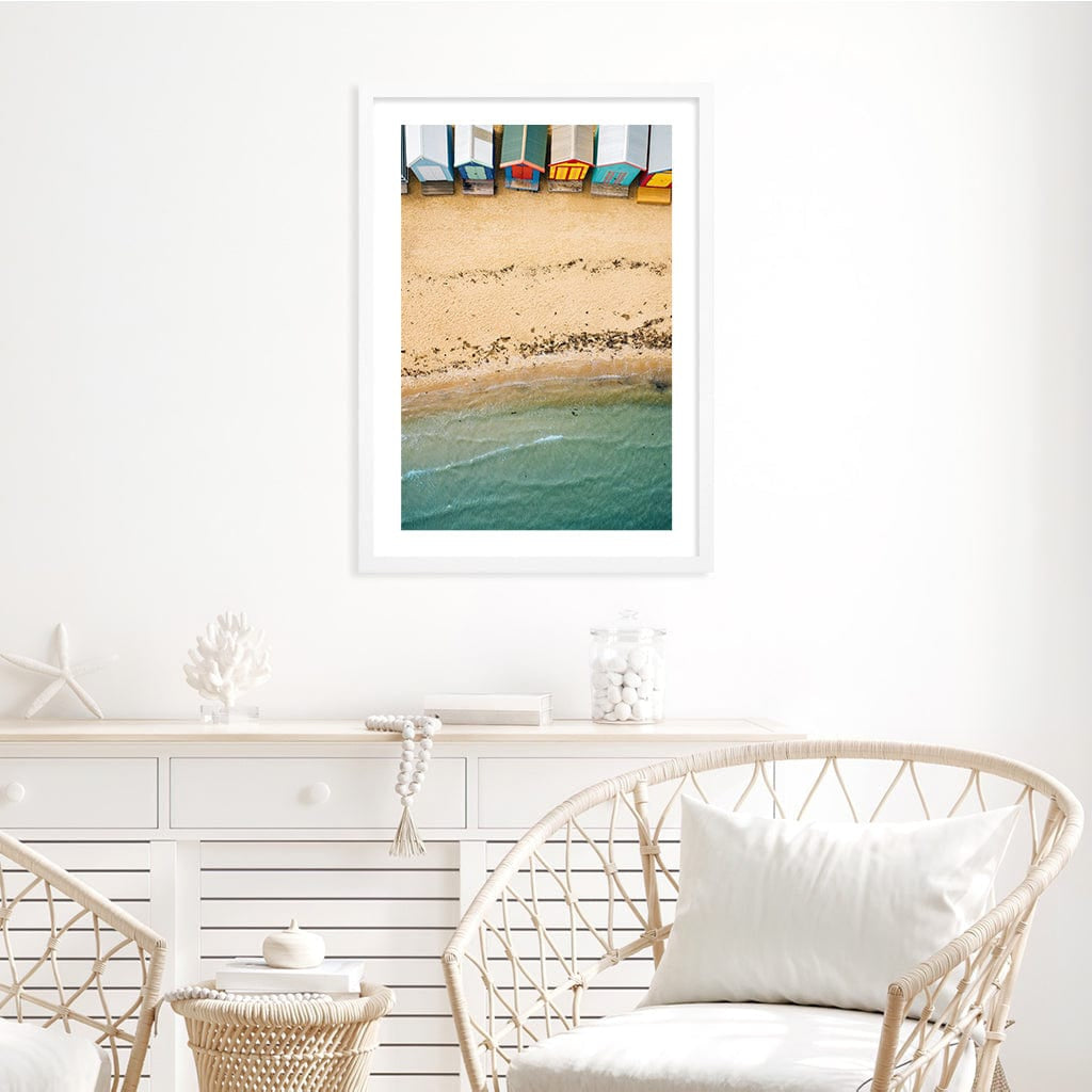 Beach Box Sands Wall Art Print from our Australian Made Framed Wall Art, Prints & Posters collection by Profile Products Australia