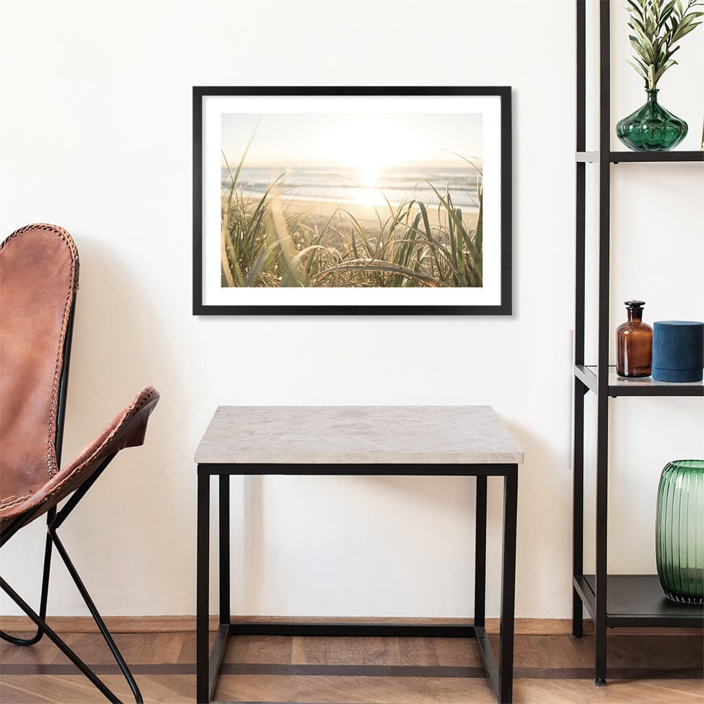 Beach Grass Sunset Wall Art Print from our Australian Made Framed Wall Art, Prints & Posters collection by Profile Products Australia