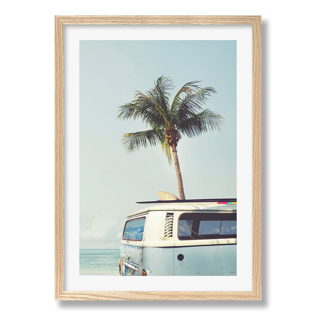 Beach Palm Kombi 1 Wall Art Print from our Australian Made Framed Wall Art, Prints & Posters collection by Profile Products Australia