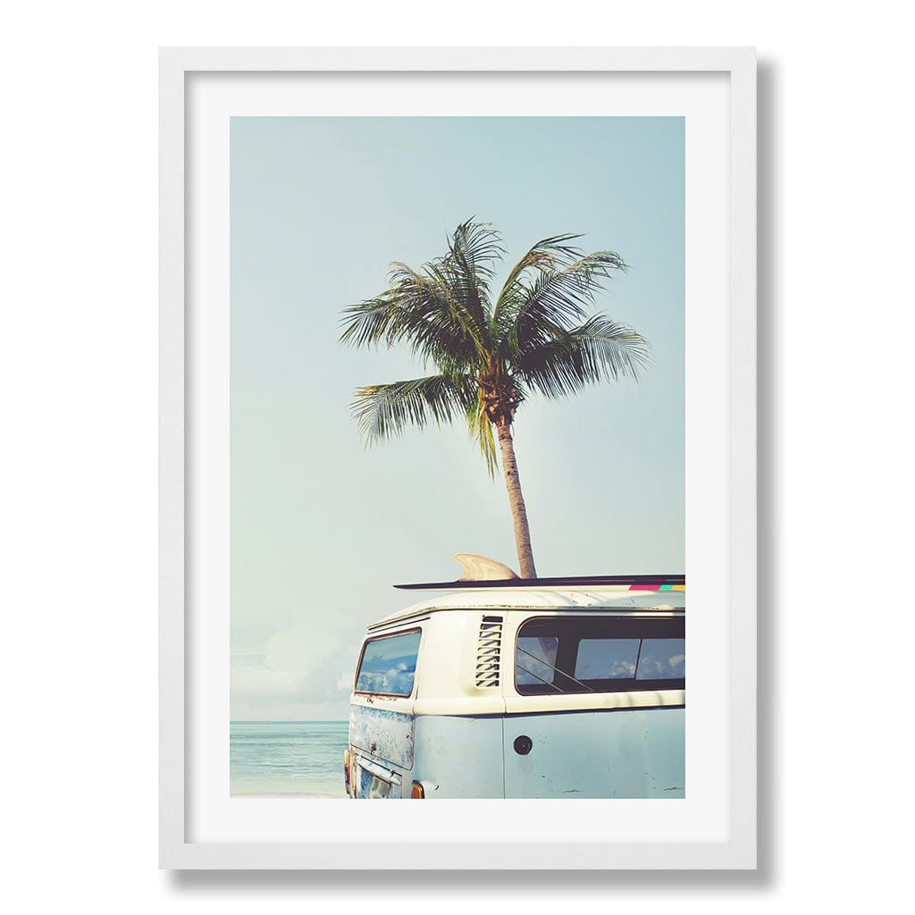 Beach Palm Kombi 1 Wall Art Print from our Australian Made Framed Wall Art, Prints & Posters collection by Profile Products Australia