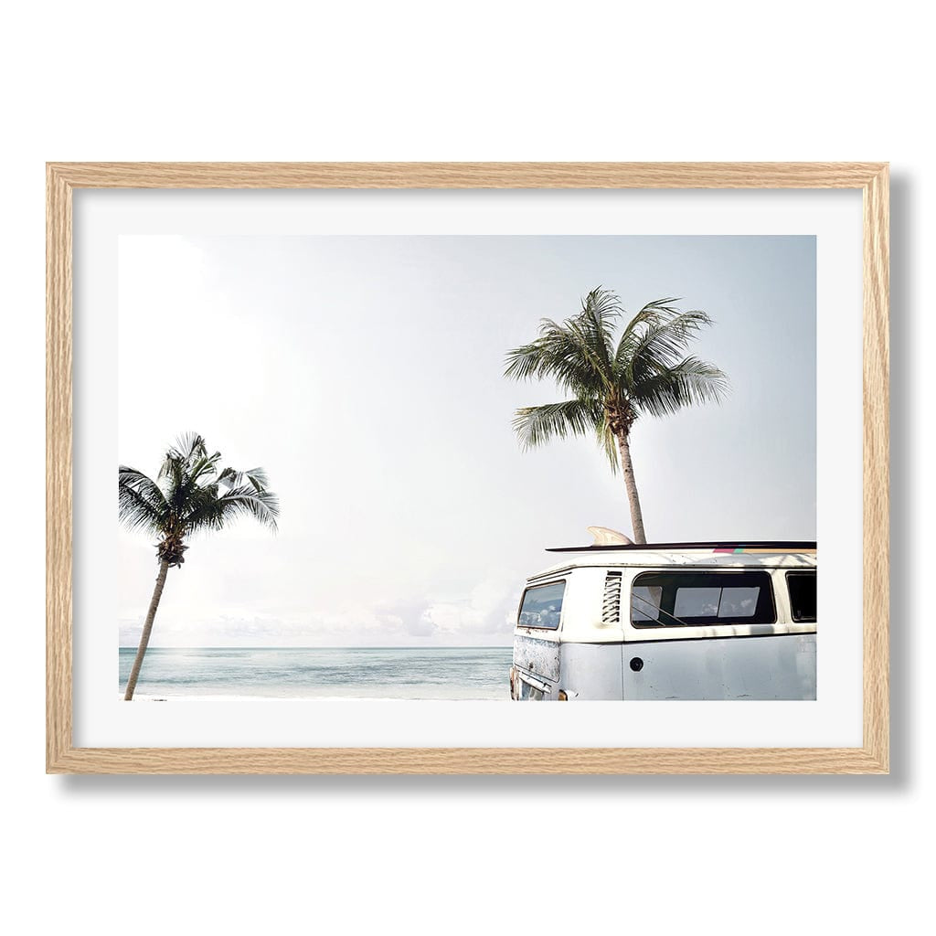 Beach Palm Kombi 2 Wall Art Print from our Australian Made Framed Wall Art, Prints & Posters collection by Profile Products Australia