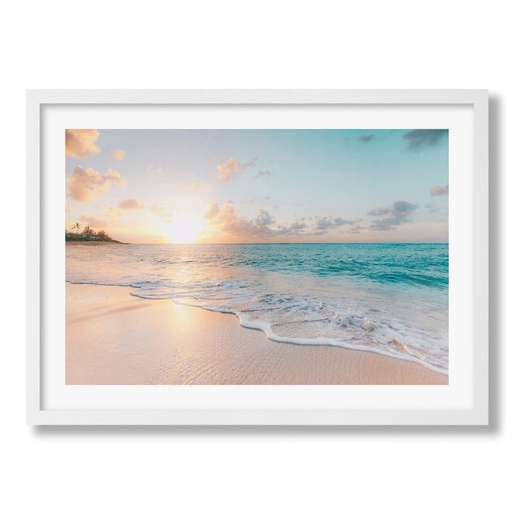 Beach Sunrise Wall Art Print from our Australian Made Framed Wall Art, Prints & Posters collection by Profile Products Australia