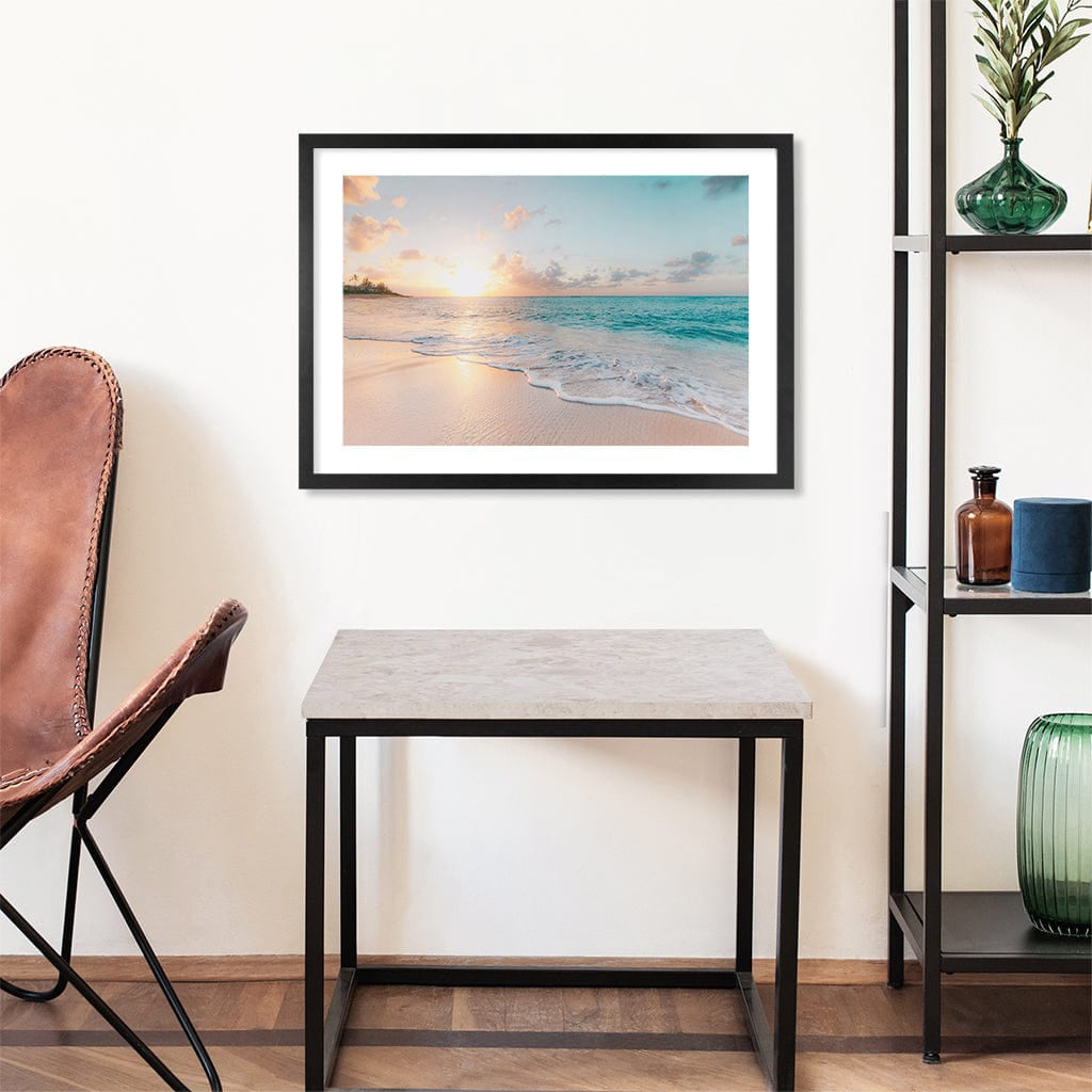 Beach Sunrise Wall Art Print from our Australian Made Framed Wall Art, Prints & Posters collection by Profile Products Australia